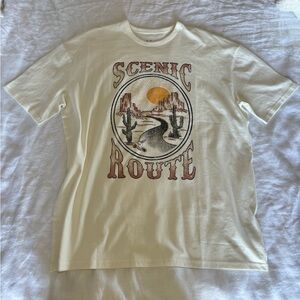 NWOT oversized western tee